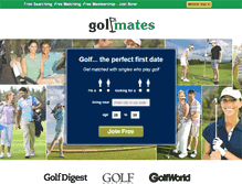 Tablet Screenshot of golfmates.com